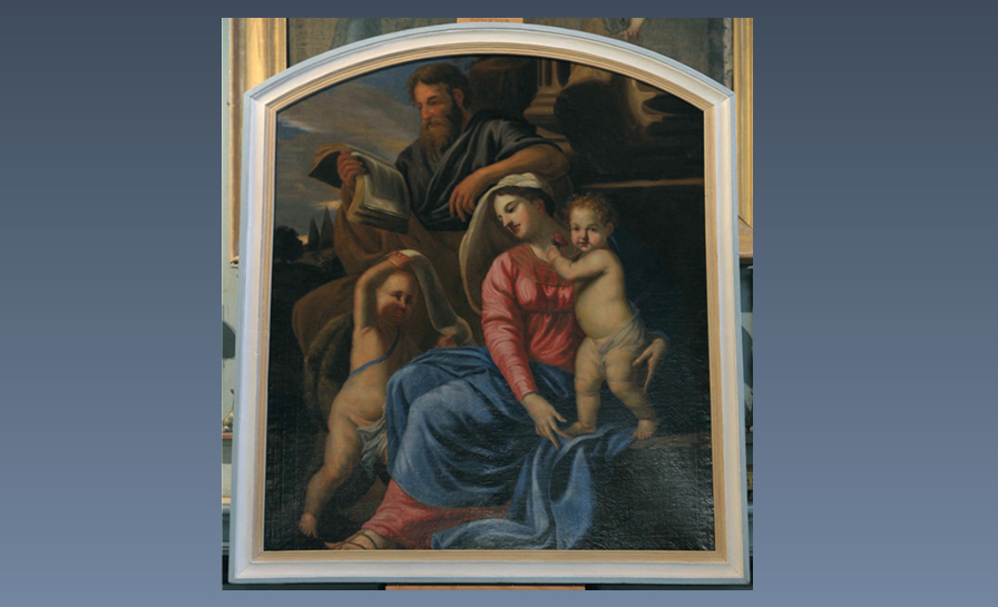 Tableau La Sainte Famille - Tableau entièrement restauré, vue d'ensemble (suite)